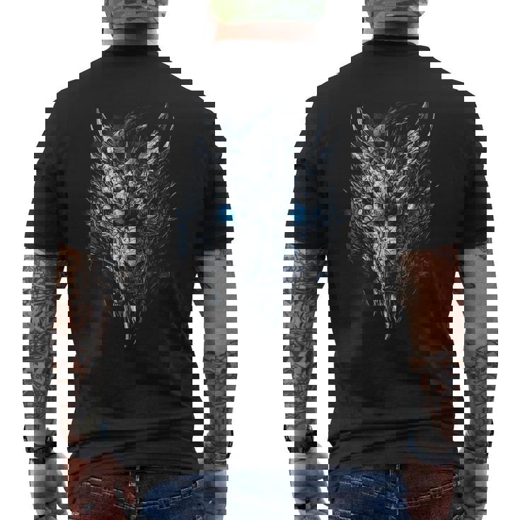 Dragón Ojos Azules Ojos Obras De Arte Dragón Camiseta Hombre Estampado Espalda