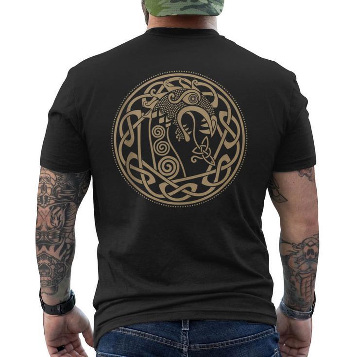 Drakkar Nose Viking Boat Ornament Tank Top Men's Back Print T-Shirt