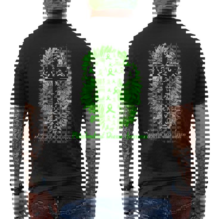 Drapeau Américain De Sensibilisation Aux Maladies Mitochondriales Tournesol T-shirt imprimé au dos
