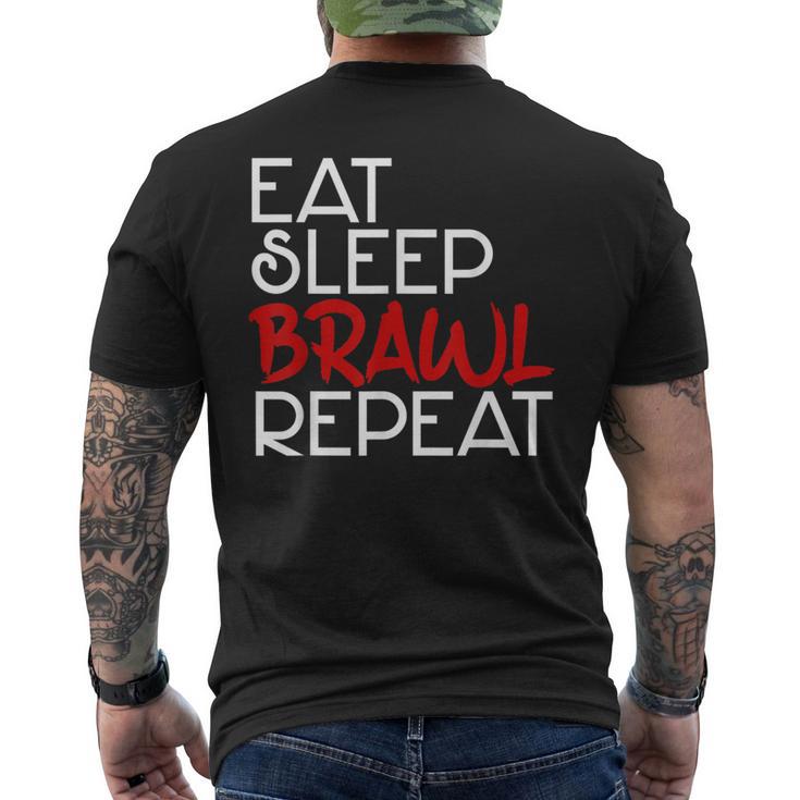 Eat Sleep Brawl Repeat Gamer Gamer Game Children's Star T-Shirt mit Rückendruck