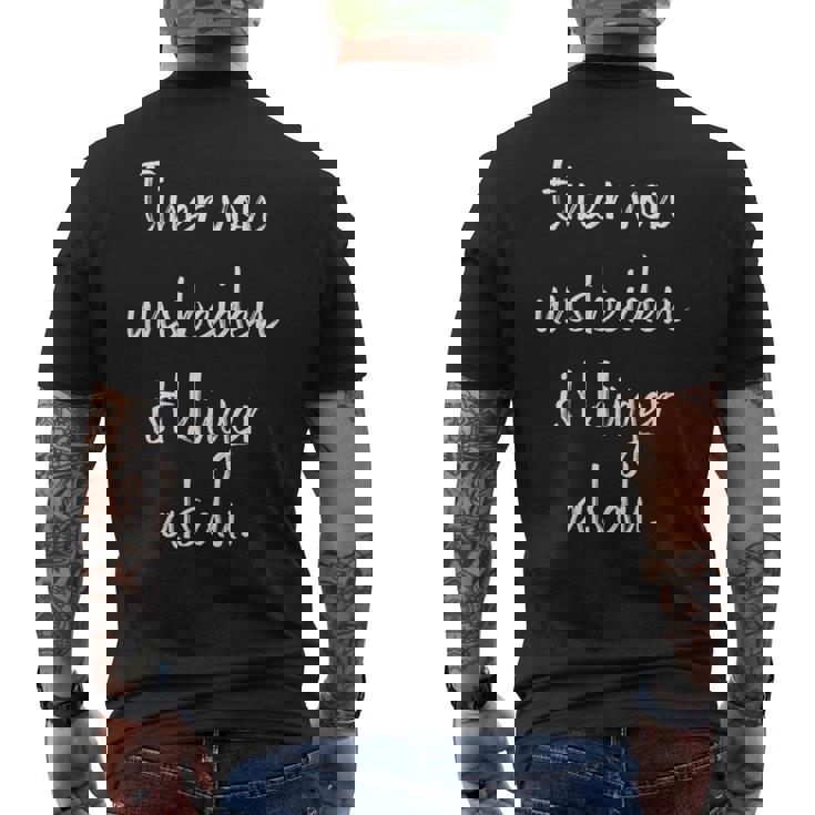 Eineron Uns Beiden Ist Klüger Als Du Humor Ironisch Clever T-Shirt mit Rückendruck