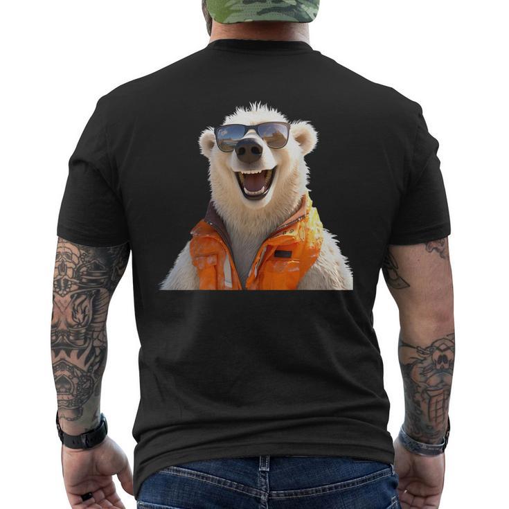 Eisbär Mit Sonnenbrille Tierliebhaber Bären Süßes Eisbären T-Shirt mit Rückendruck