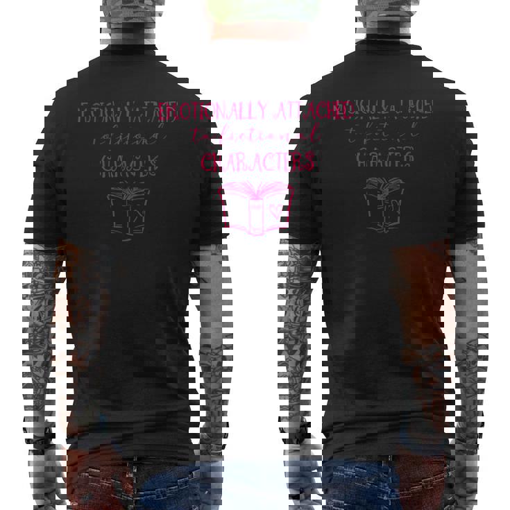Émotionnellement Attaché Aux Personnages Fictifs Livres Eters De Livres T-shirt imprimé au dos