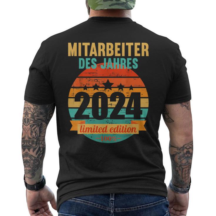 Employee Of The Year 2024 T-Shirt mit Rückendruck