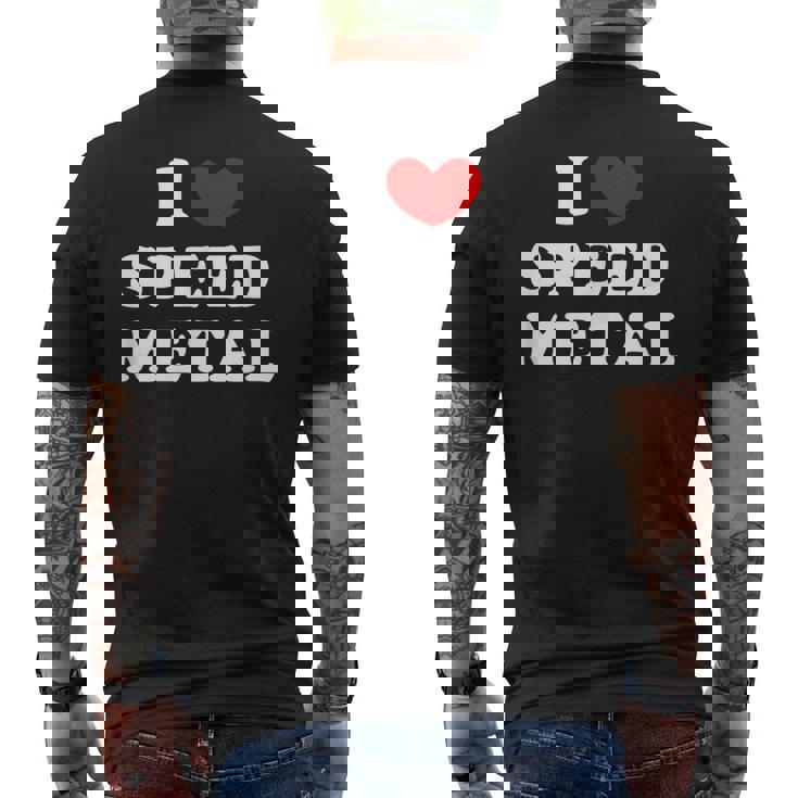 Me Encanta El Speed Metal Me Encanta El Speed Metal Camiseta Hombre Estampado Espalda