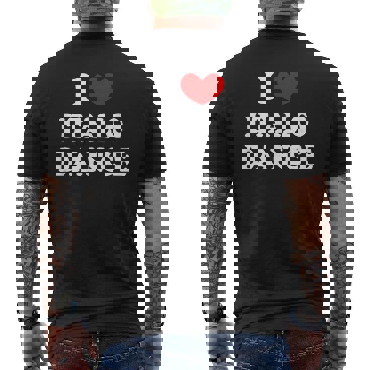 Me Encanta Italo Dance Me Encanta Italo Dance Camiseta Hombre Estampado Espalda