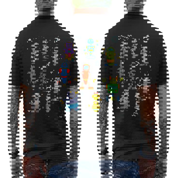 Engineer Robotics Robot Technology Robotics Men's Back Print T-Shirt