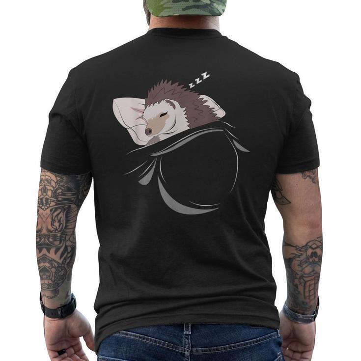 Erizo Dormir Siesta Pijama Regalo Erizo Camiseta Hombre Estampado Espalda