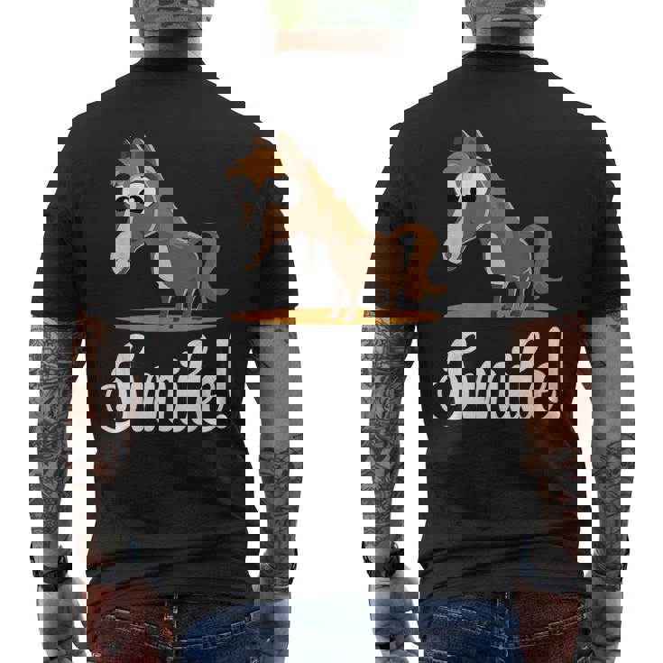Establo De Caballos Pony Yardas De Caballos Chica Jinete Camiseta Hombre Estampado Espalda