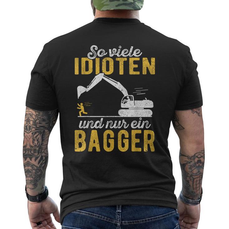 Excavator Driver Digger Guide Construction Worker Construction Nur Ein Digger T-Shirt mit Rückendruck