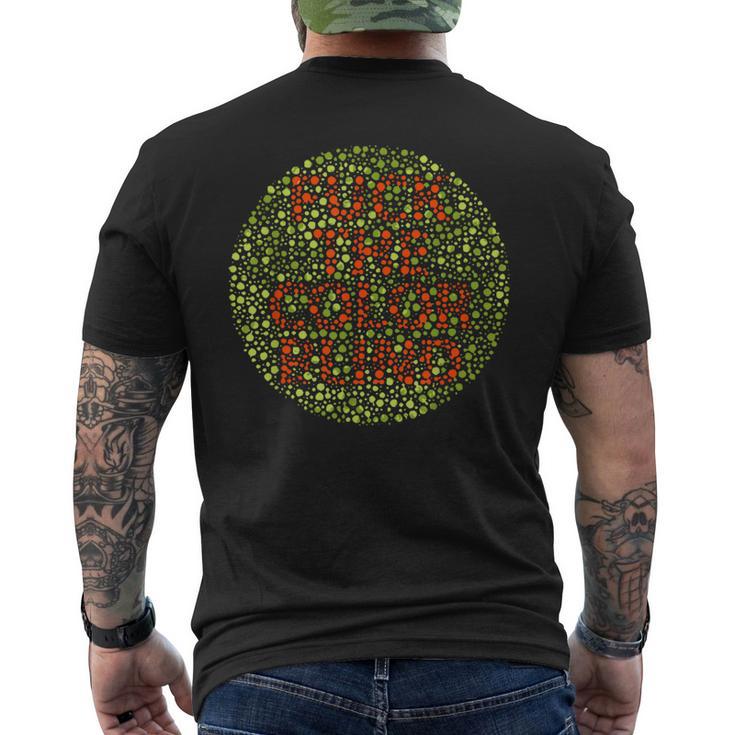 F The Color Blind Colour Blind Awareness Men's Back Print T-Shirt
