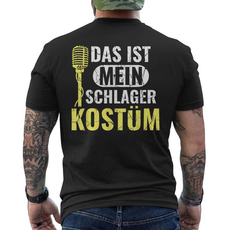 Fancy Dress Folk Music Das Ist Mein Schlager Costume T-Shirt mit Rückendruck