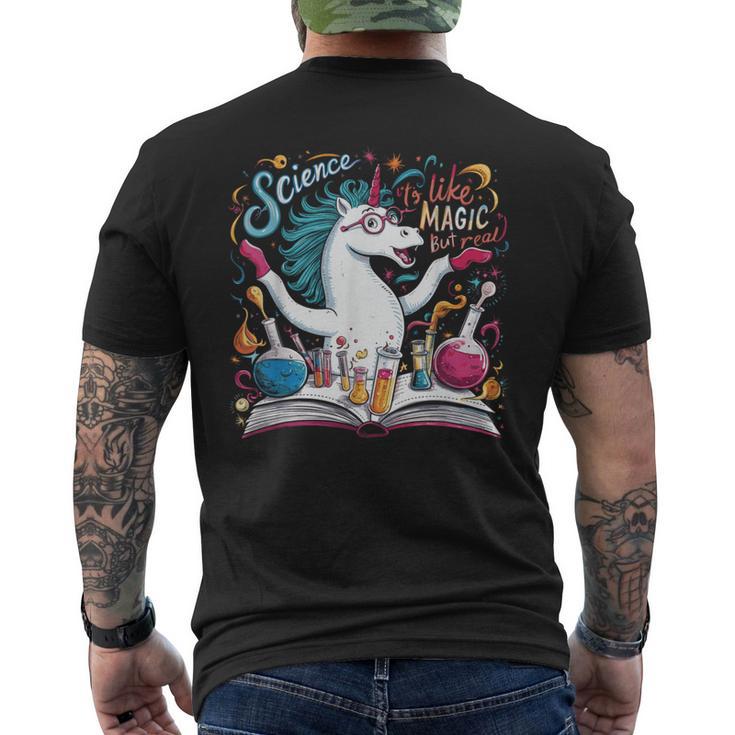 Fantastic Science It's Like Magic But Real T-Shirt mit Rückendruck