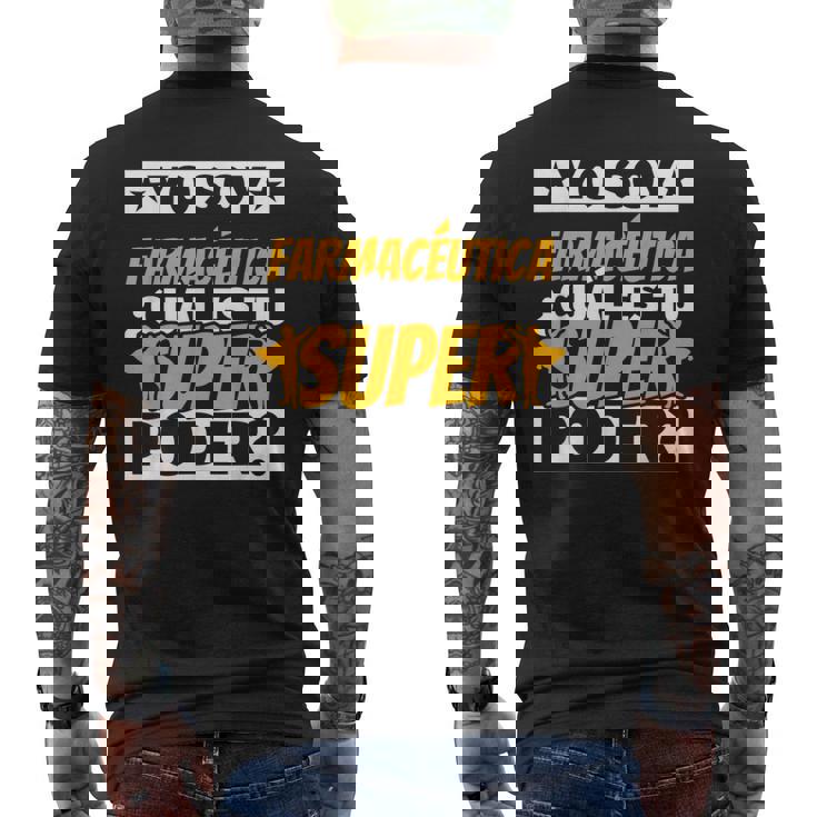 Farmacéutica Regalos Divertidos Camiseta Hombre Estampado Espalda