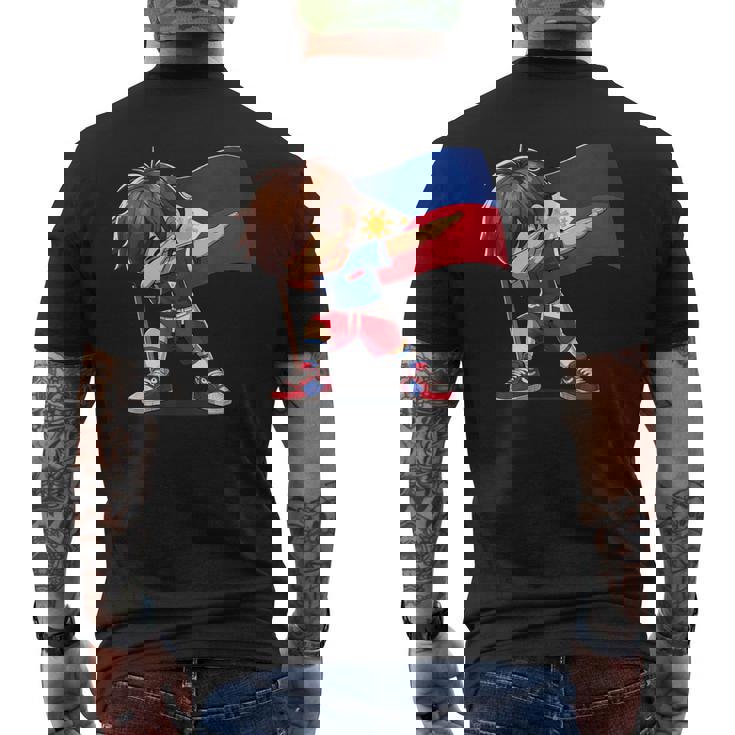 Filipino Dabbing Boy Philippines Flag Pinoy Boy Dab Men's T-shirt Back Print