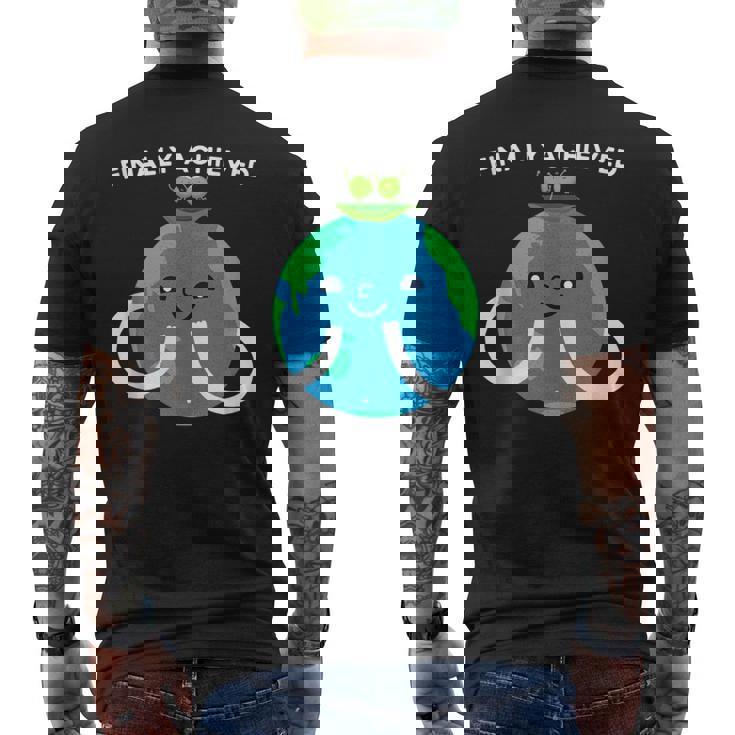 Finally Achieved World Peace On Earth Pun World Peas Tank Top Men's Back Print T-Shirt
