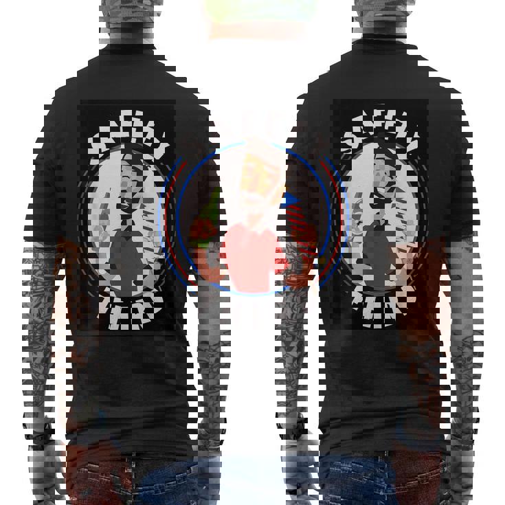 Fireworks Director 4Th July Safety Third Men's Back Print T-Shirt