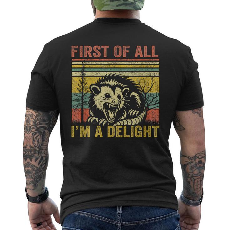 First Of All I'm A Delight T-Shirt mit Rückendruck