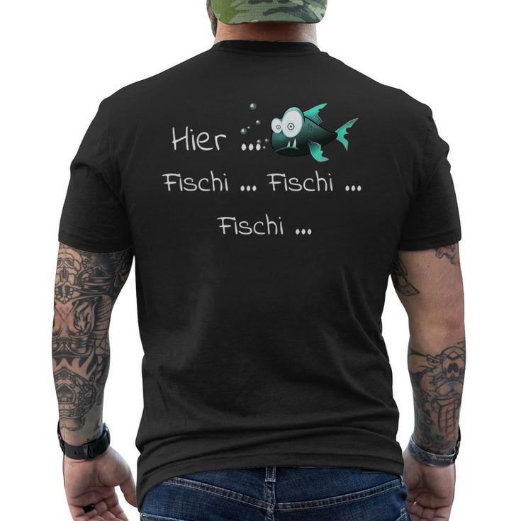 Here Fischi As A For Anglers T-Shirt mit Rückendruck