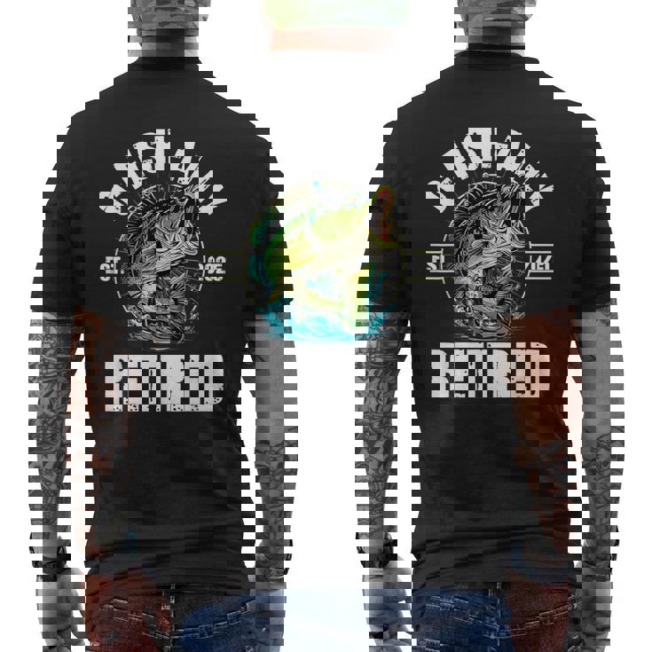 Fisherman Fishing Retirement O-Fish-Ally Retired 2025 Men's T-shirt Back Print