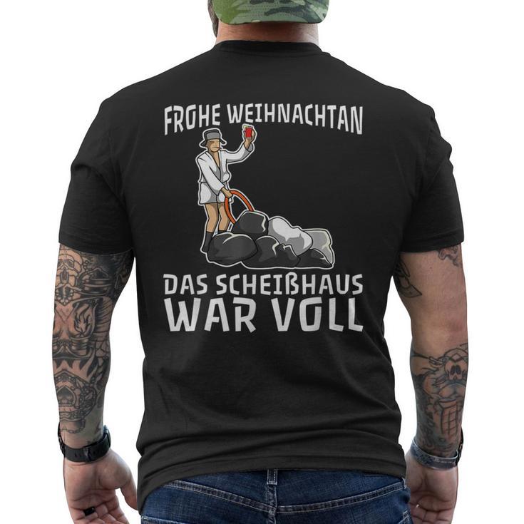 Frohe Weihnachten Das Scheißhaus Waroll T-Shirt mit Rückendruck