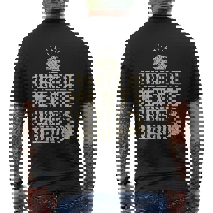 Fuerte De Mente Fuerte De Cuerpo Gimnasio Fitness Camiseta Hombre Estampado Espalda