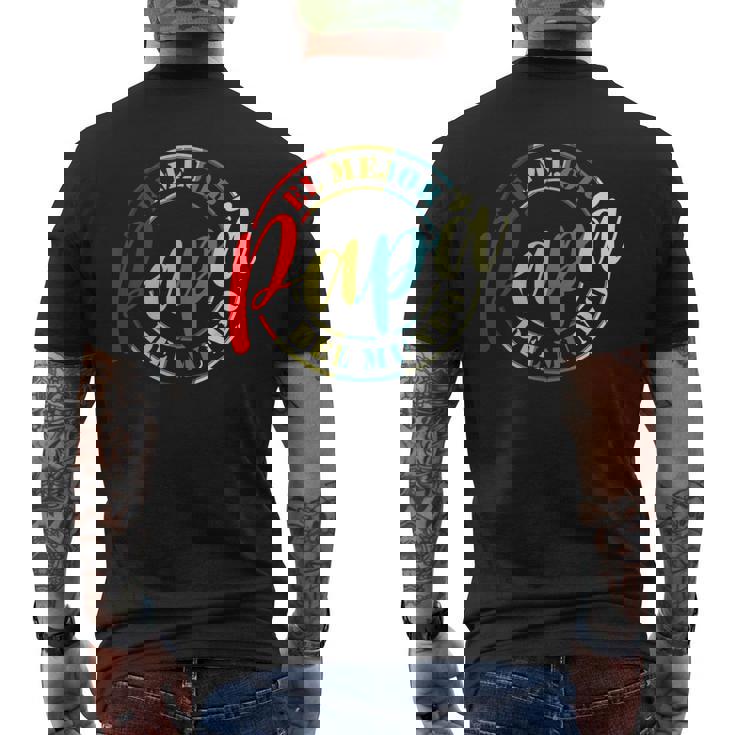 Fun El Mejor Papa Del Mundo Padre En El Mundo Día Del Padre Camiseta Hombre Estampado Espalda