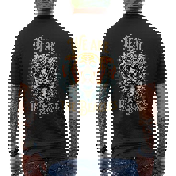 Beagles Dogs Beagles Y Amantes De La Música Rock 1969 Camiseta Hombre Estampado Espalda