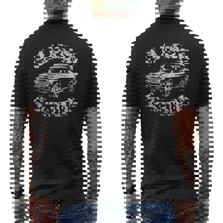 Grandpa Classic Car Graphic Family Grandpa Fathers Day Men's T-shirt Back Print