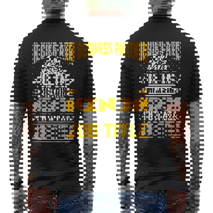 Hr Business Partner Job Title Camiseta Hombre Estampado Espalda