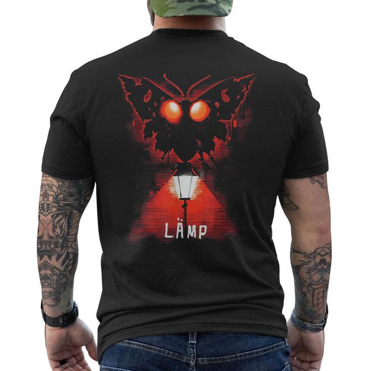 Mothman Moth Lamp Weirdcore Oddly Specific Meme T-Shirt mit Rückendruck