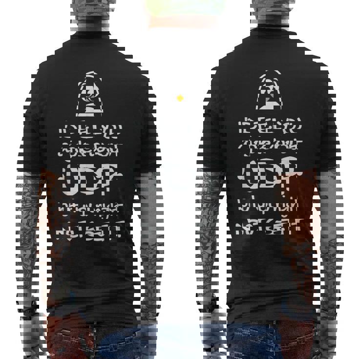 Network Engineer Sysadmin It Camiseta Hombre Estampado Espalda
