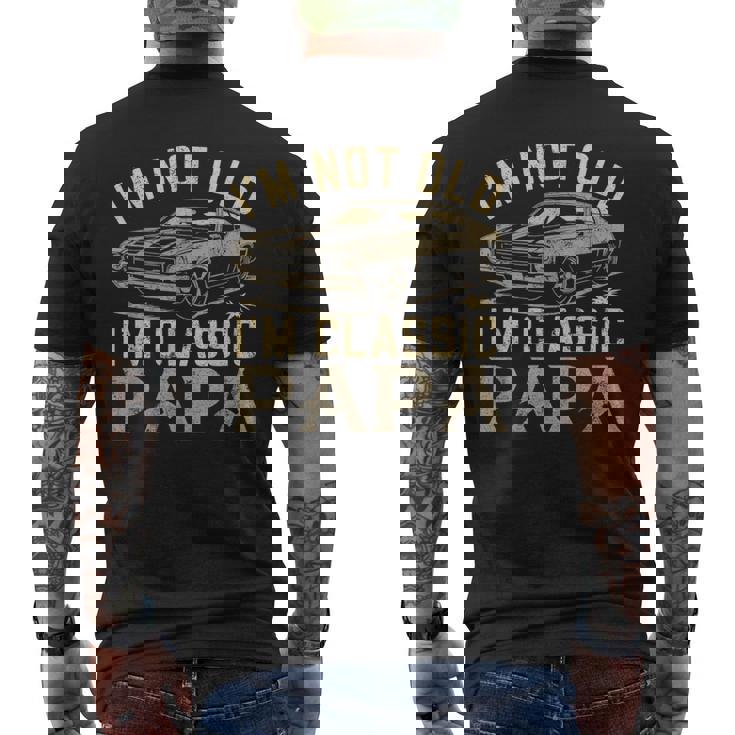 For Papa Grandpa Great-Papa I Am Classic Papa Men's T-shirt Back Print