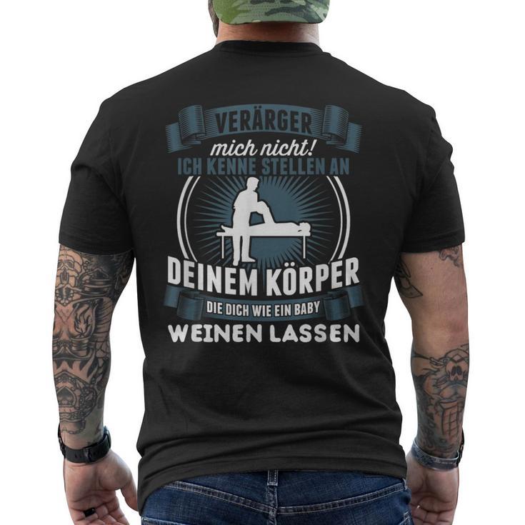 Physiotherapist Physio Physiotherapy T-Shirt mit Rückendruck