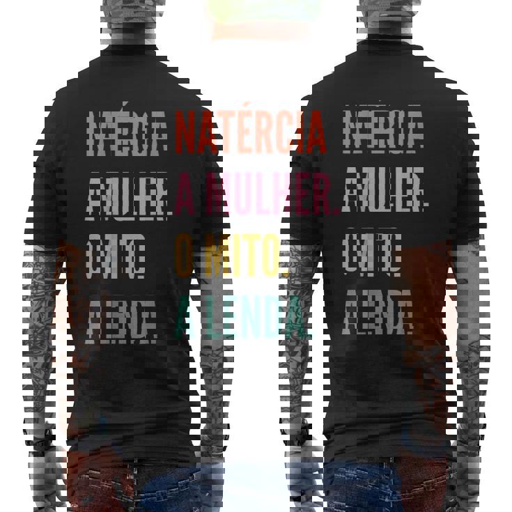 Portuguese First Name Natércia Camiseta Hombre Estampado Espalda