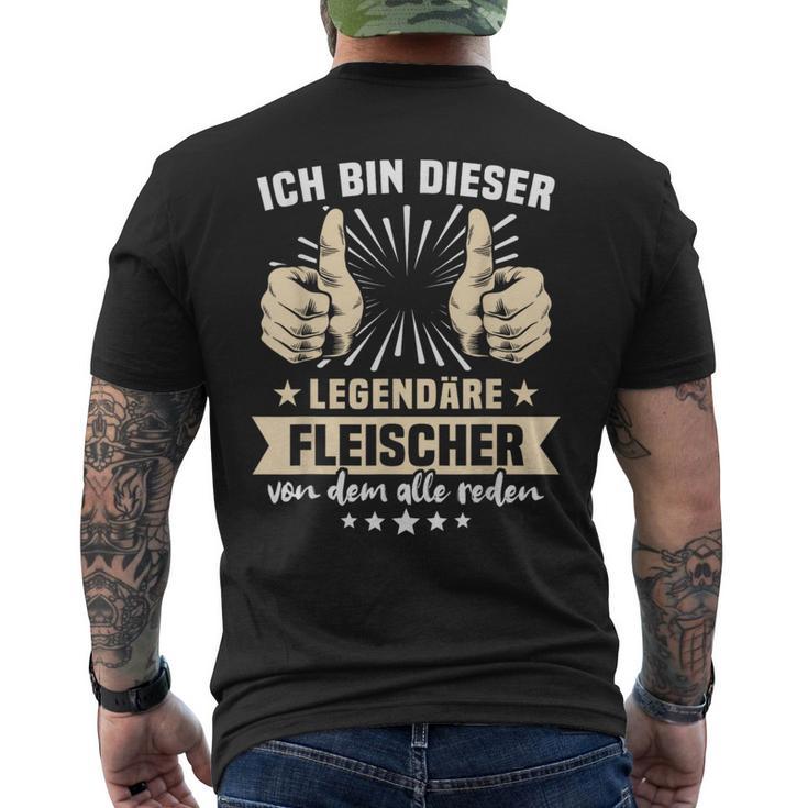 Slogan Fleischer T-Shirt mit Rückendruck