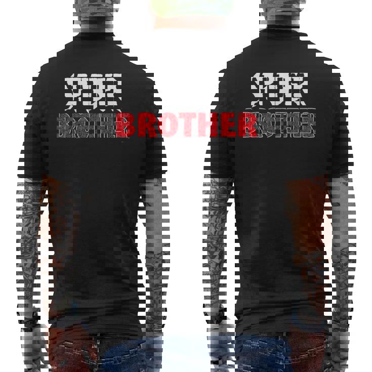 Spider Brother Matching Family Birthday Party Men's T-shirt Back Print