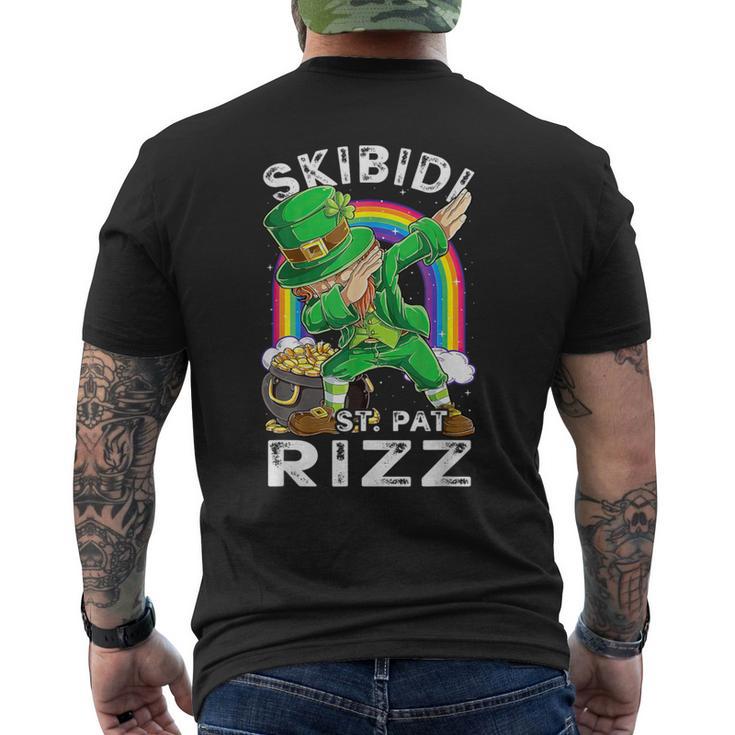 Irish Ruzz St Patrick's Day Irish Skibidi St Pat Rizz Men's T-shirt Back Print ...