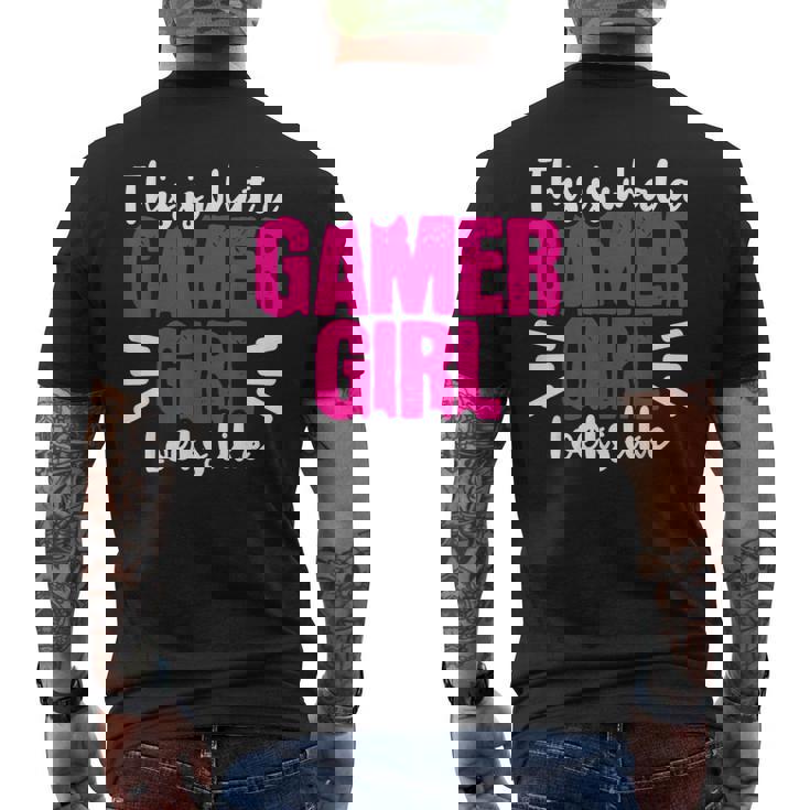Gamer Gaming Zocken Zockerideospiele Streamer T-Shirt mit Rückendruck