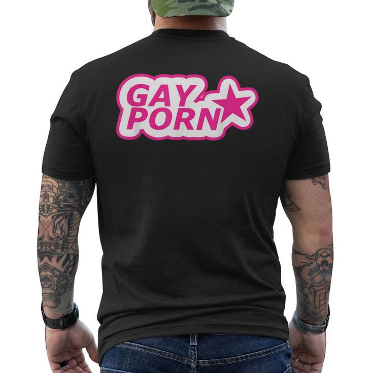 Gay Porn Popular Dating T-Shirt mit Rückendruck