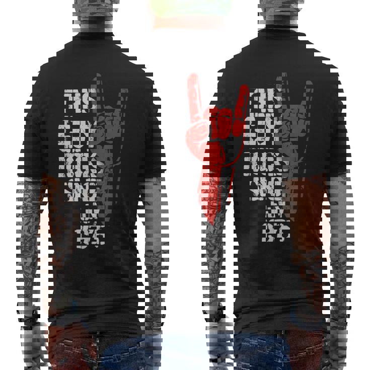 Geburtstag Jubiläum Geschenke By Elevenz Adulto Negro Manga Corta Pequeño Regular 50º Cumpleaños Nacido Julio Rockt Desde 1975 Música Rock N Roll Y Heavy Metal Camiseta Hombre Estampado Espalda