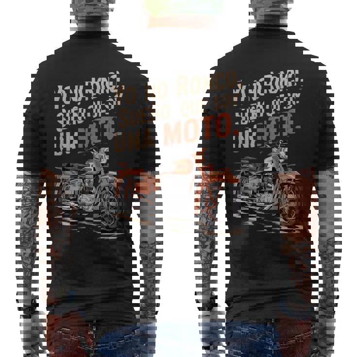 Graciosa Moto Yo No Ronco Sueño Que Soy Moto Camiseta Hombre Estampado Espalda