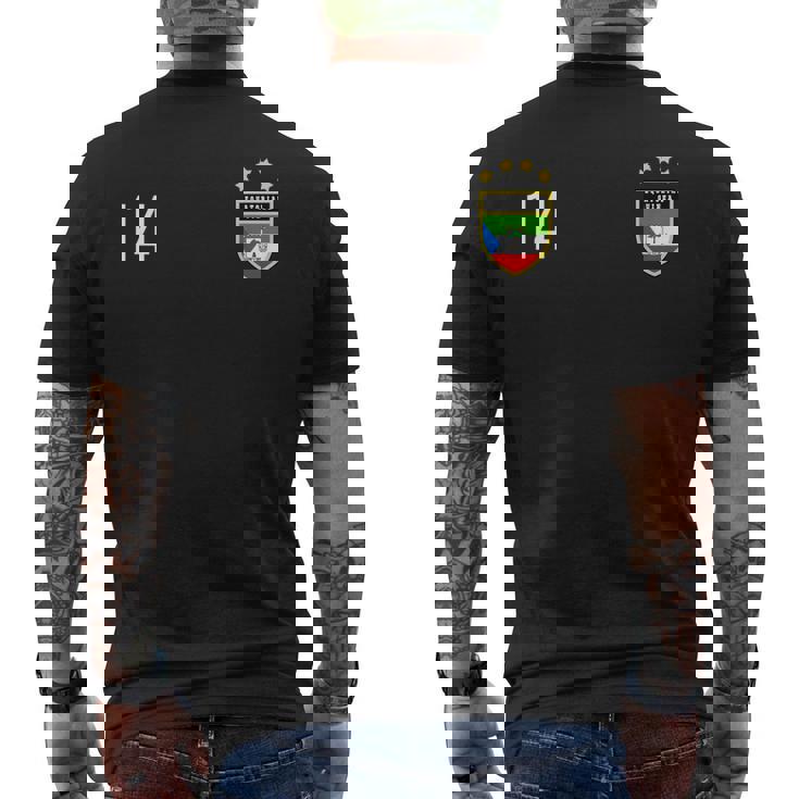 Guinea Ecuatorial Número 14 Sports Jersey Fútbol Catorce Camiseta Hombre Estampado Espalda