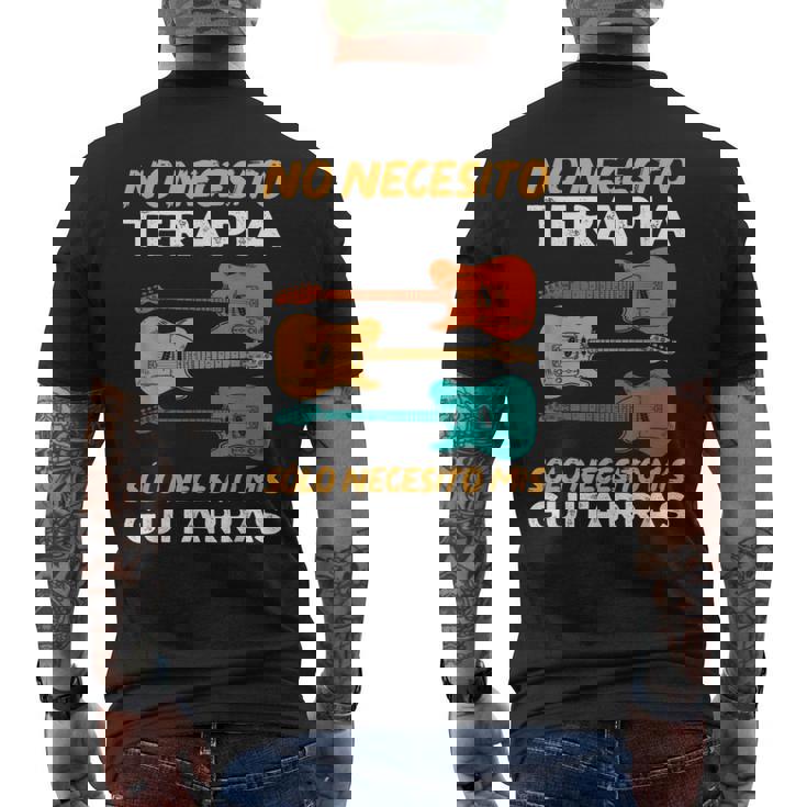 Guitarra Divertido Sólo Necesito Mis Guitarras Guitarrista Camiseta Hombre Estampado Espalda