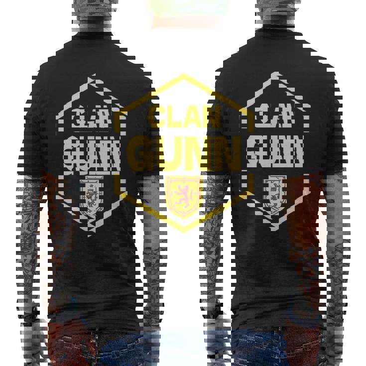 Gunn Del Clan Escocés Camiseta Hombre Estampado Espalda