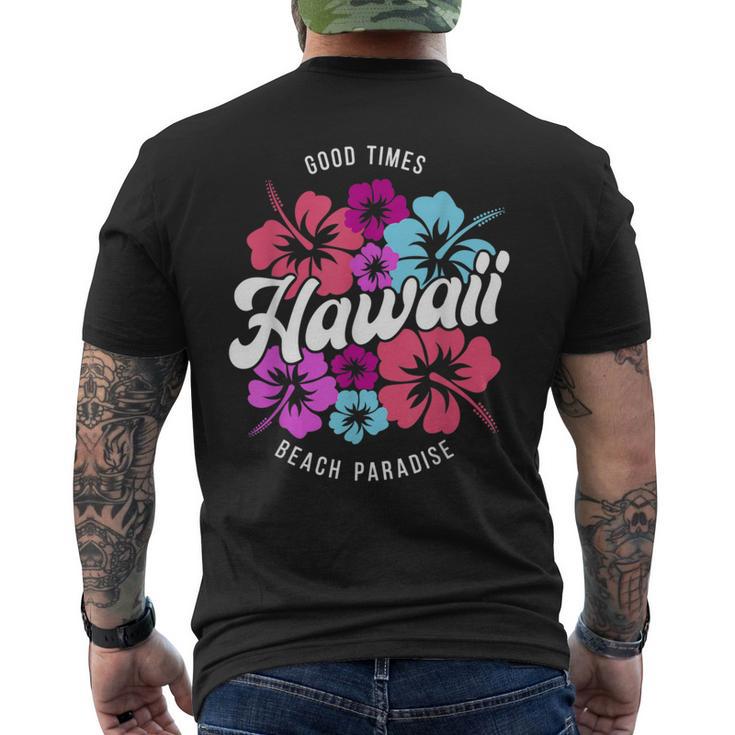 Hawaii Waikiki Surfing T-Shirt mit Rückendruck