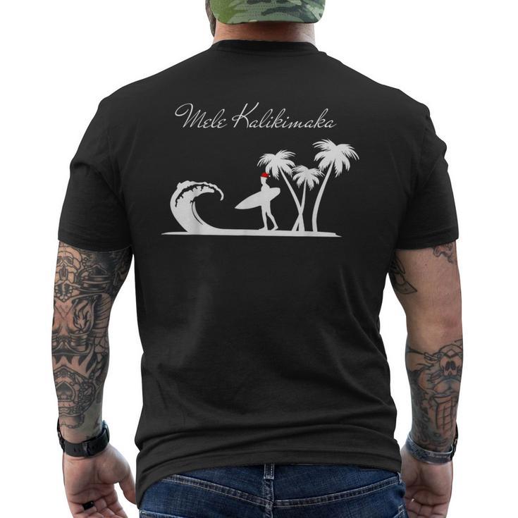 Mele Kalikimaka Santa Claus Hawaiian Christmas In July Men's T