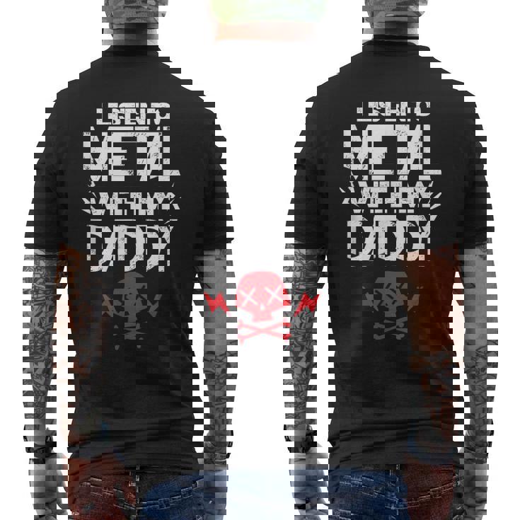 Heavy Metal Música Papá Papá Niños Rock Camiseta Hombre Estampado Espalda