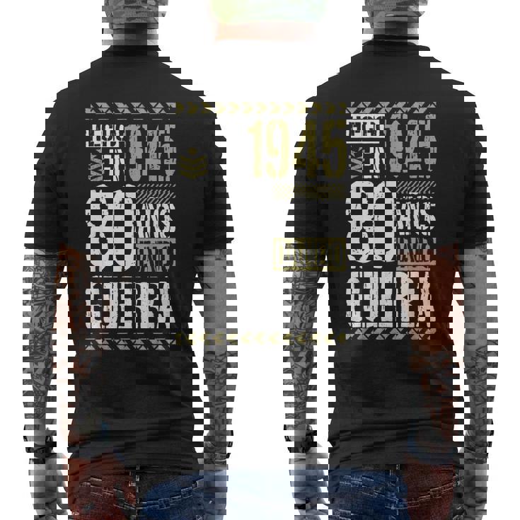 Hecho En 1945 Dando Guerra 80 Años 80 Cumpleaños Hombre Camiseta Hombre Estampado Espalda