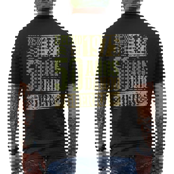Hecho En 1975 Dando Guerra 50 Años 50 Cumpleaños Amigos Camiseta Hombre Estampado Espalda